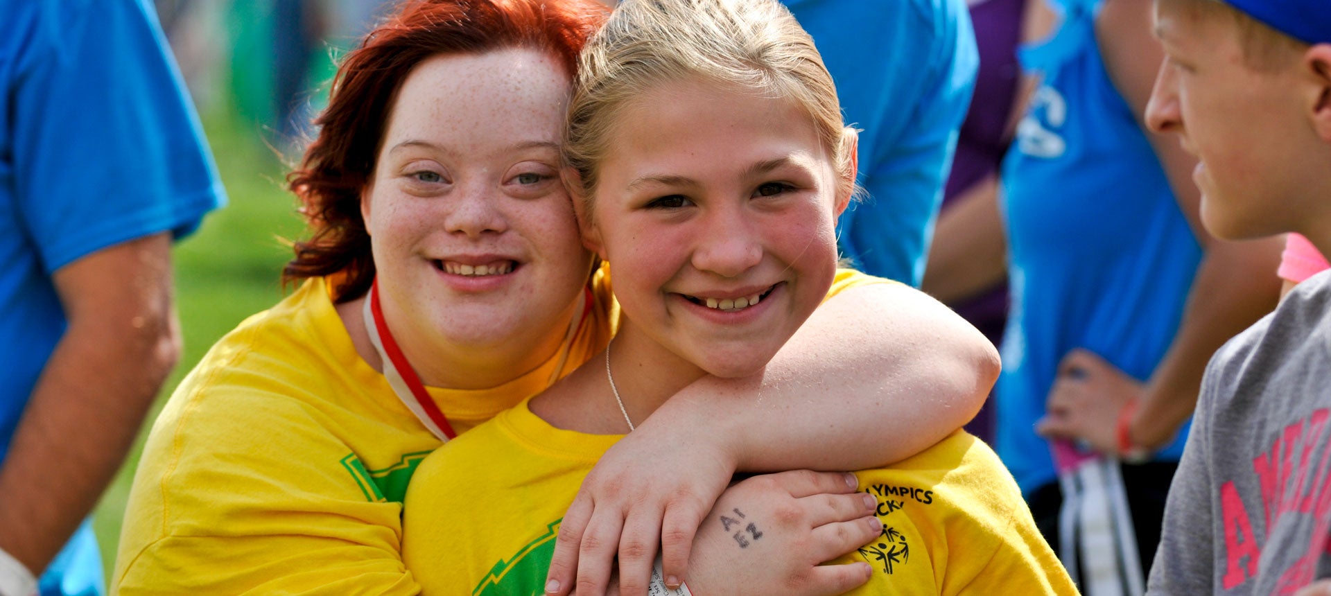 Special Olympics Hug